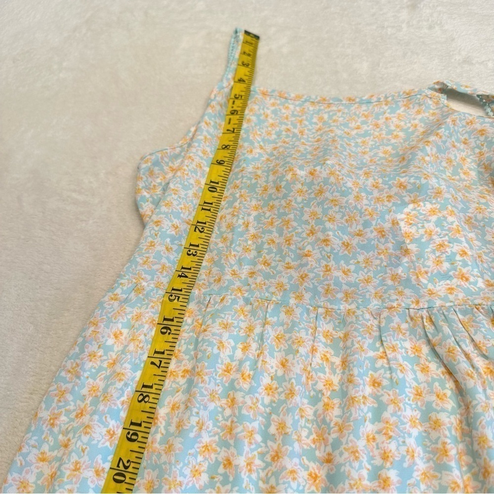 NWT Sienna Sky High Neck Sleeveless Floral Tie Back Midi Dress - Picture 12 of 13